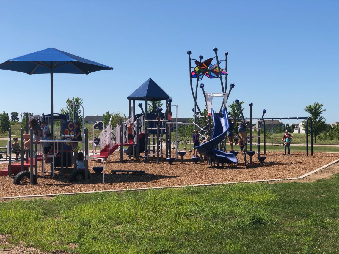 The New Playground At Tuscany Woods Is Open! - Hampshire Township Park 