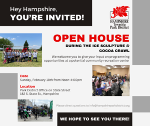 Open House Invitation Sunday, February 18th, 2024